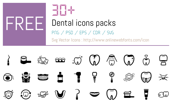 30 Dental Icons Packs Free Downloads Onlinewebfonts Com