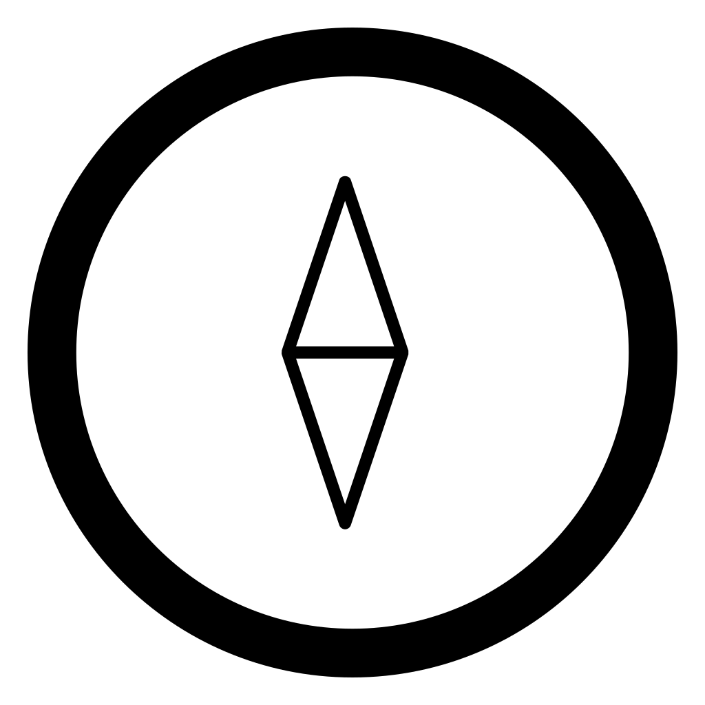 Compass Pointing North