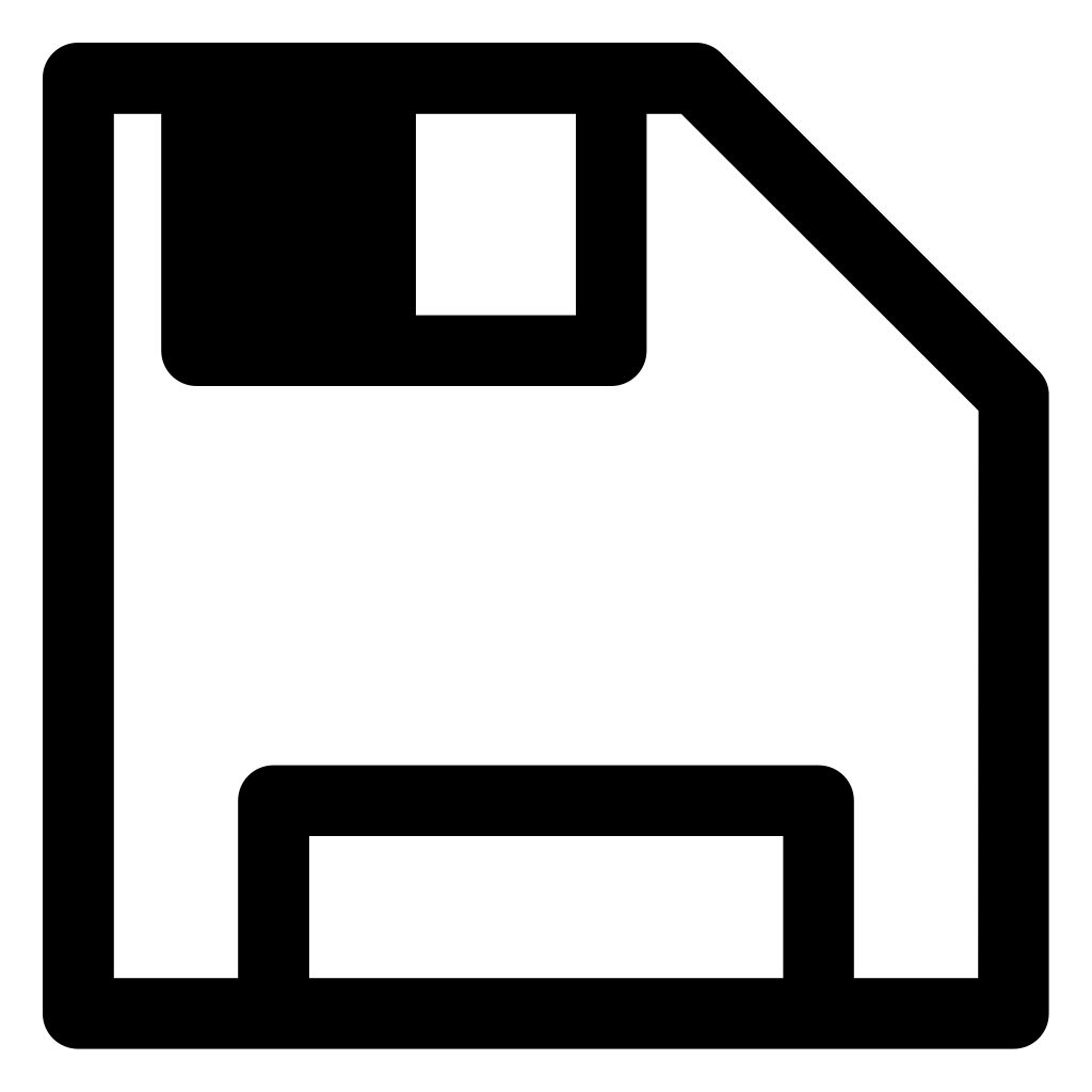 Save Floppy Disc Interface Symbol