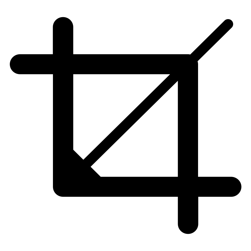 Crop Button Symbol