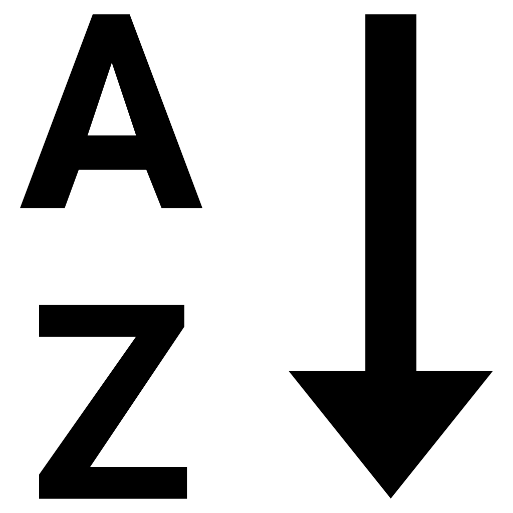 Alphabetical Sorting Az