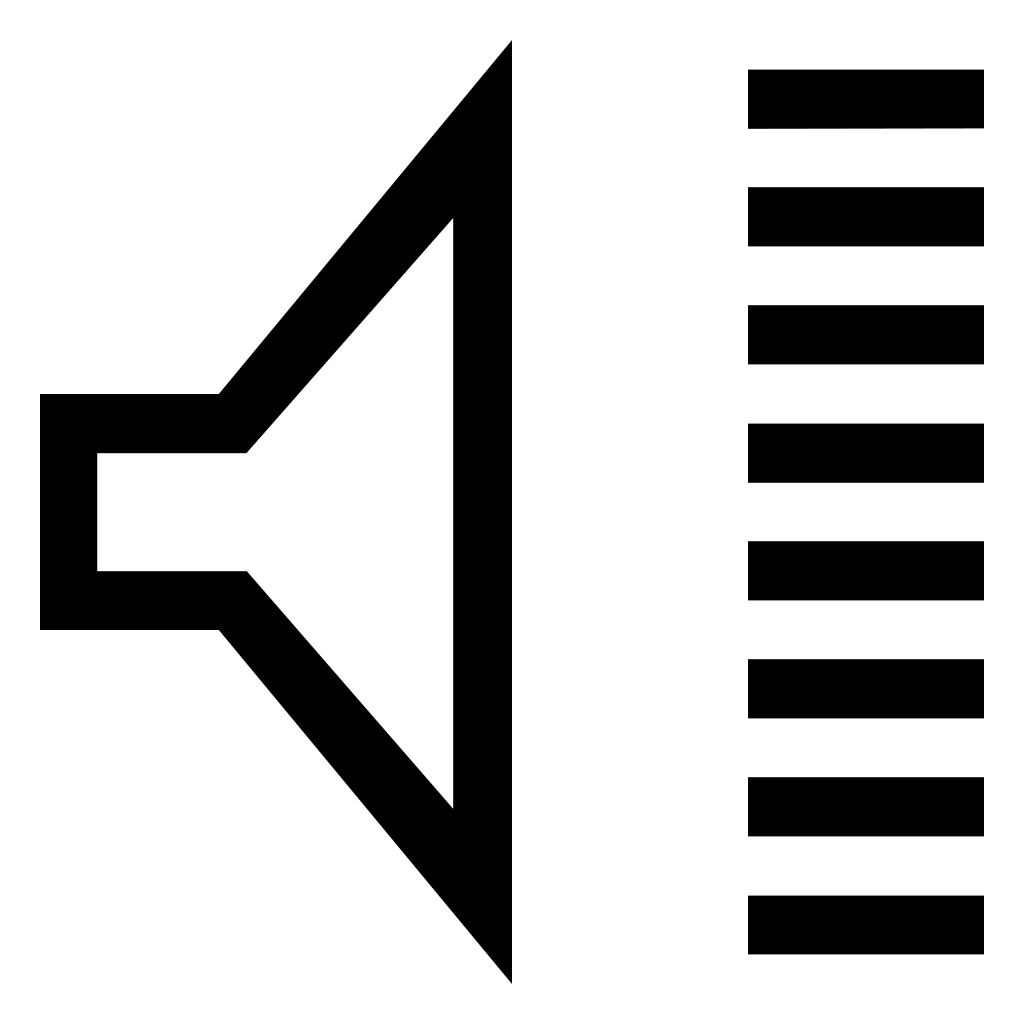 Speaker Volume Outlined Interface Tool