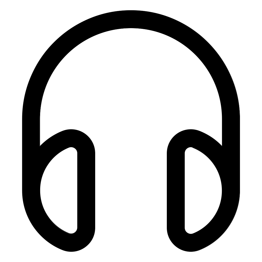 Headphones Outlined Tool