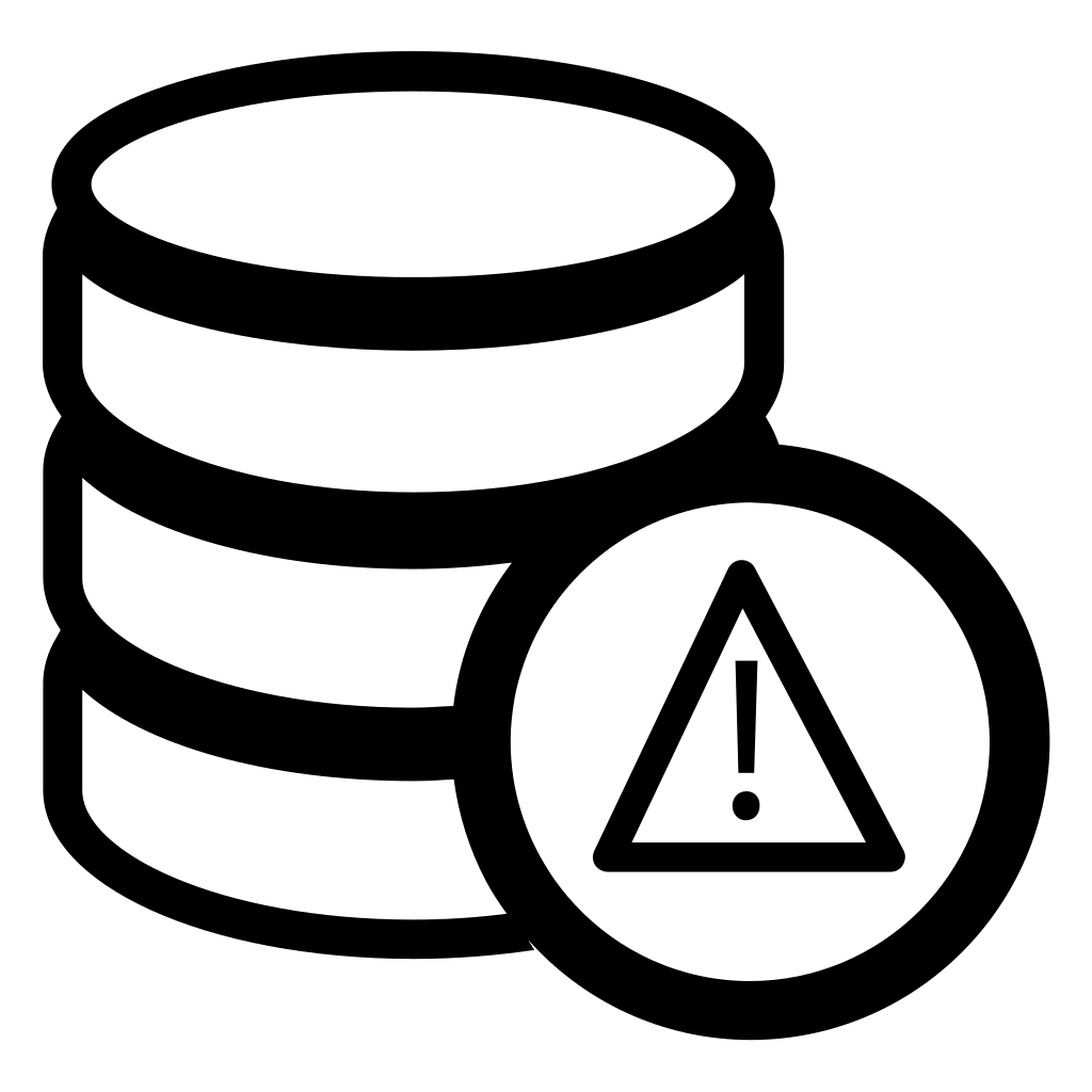 Database Warning Sign