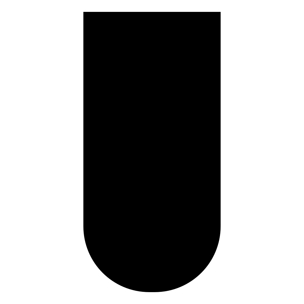 Rectangle With Rounded Bottom