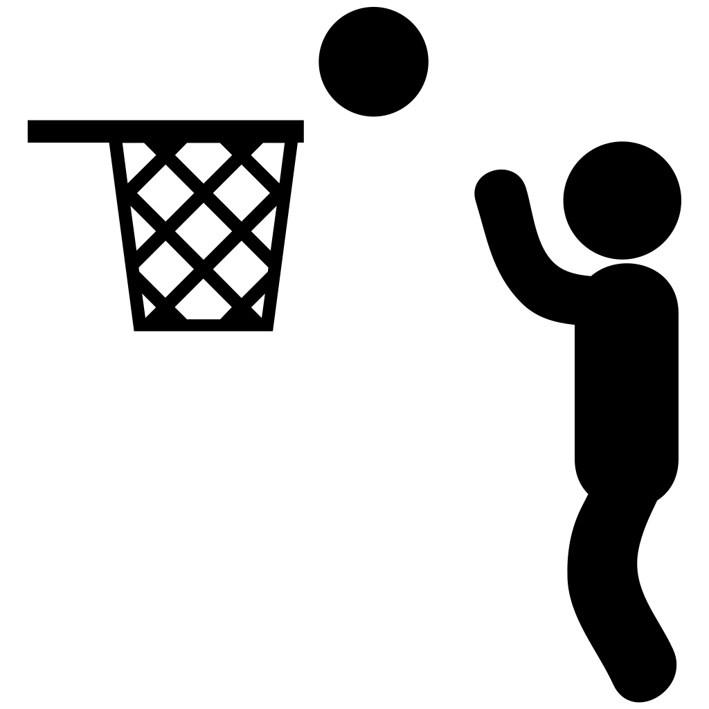 Man Playing Basketball