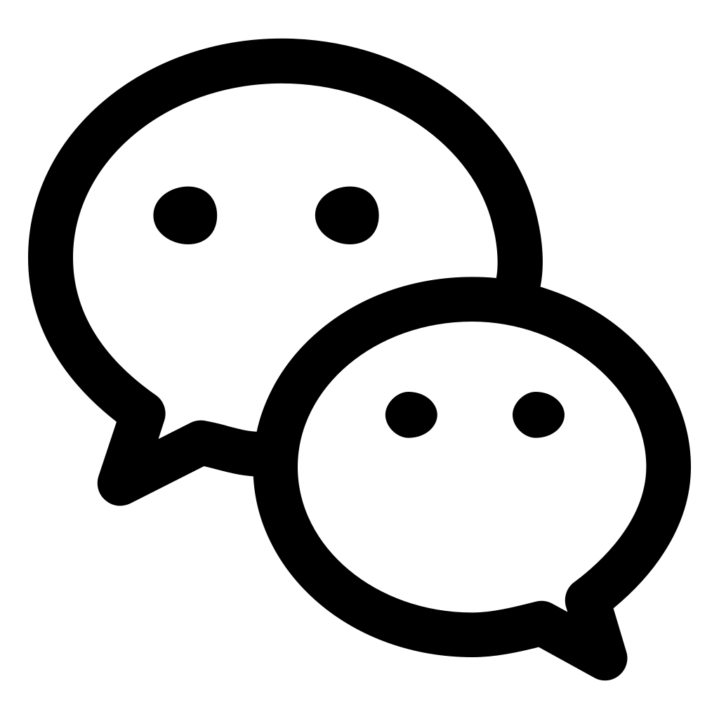 weibo wechat icon white