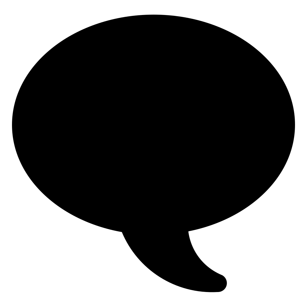 Oval Speech Bubble