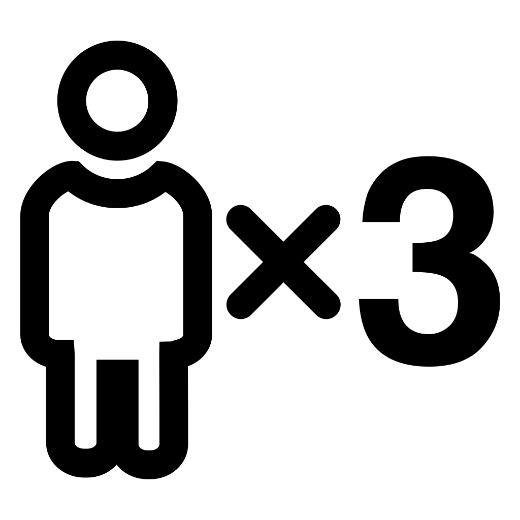 Three Persons Sign