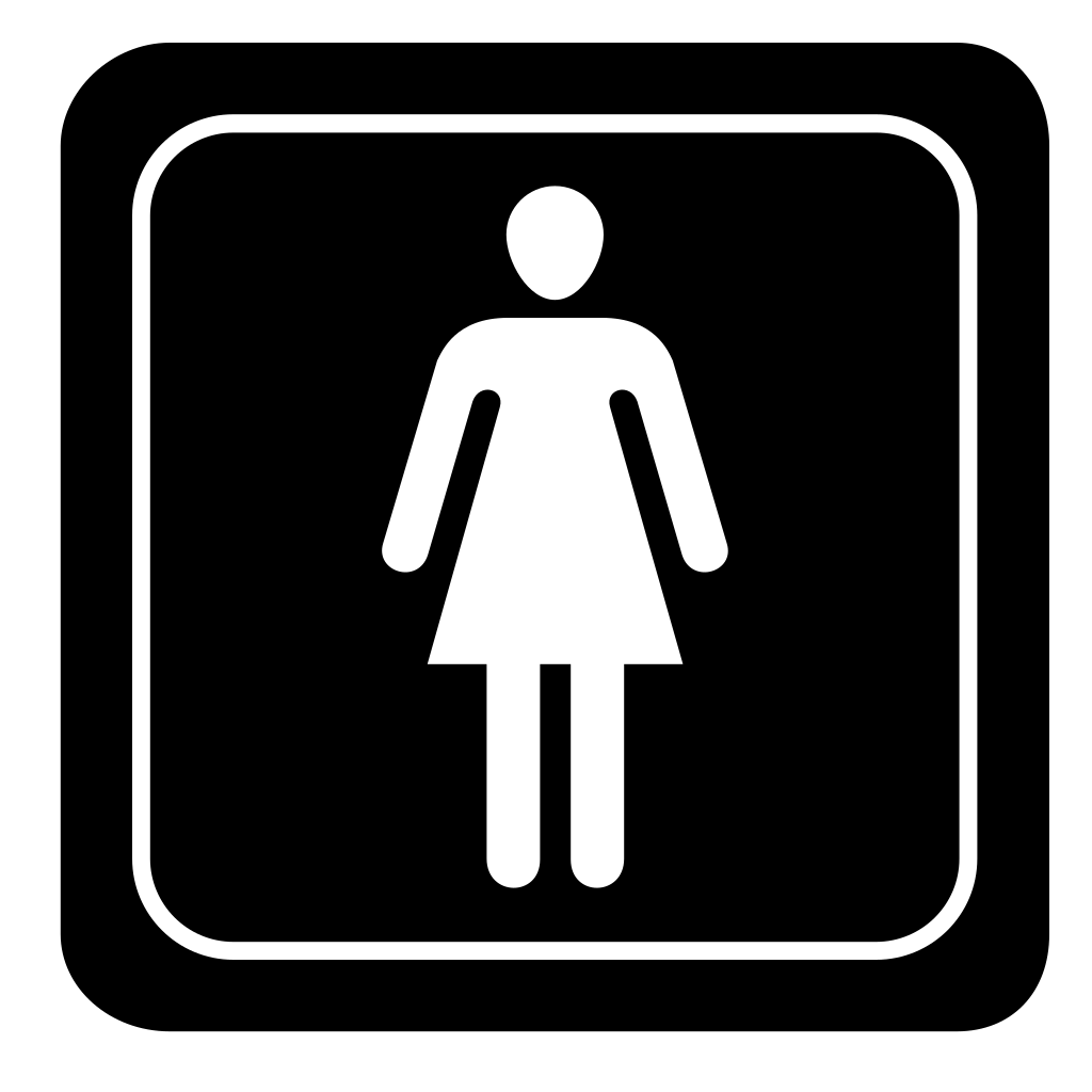 Woman Silhouette In A Square