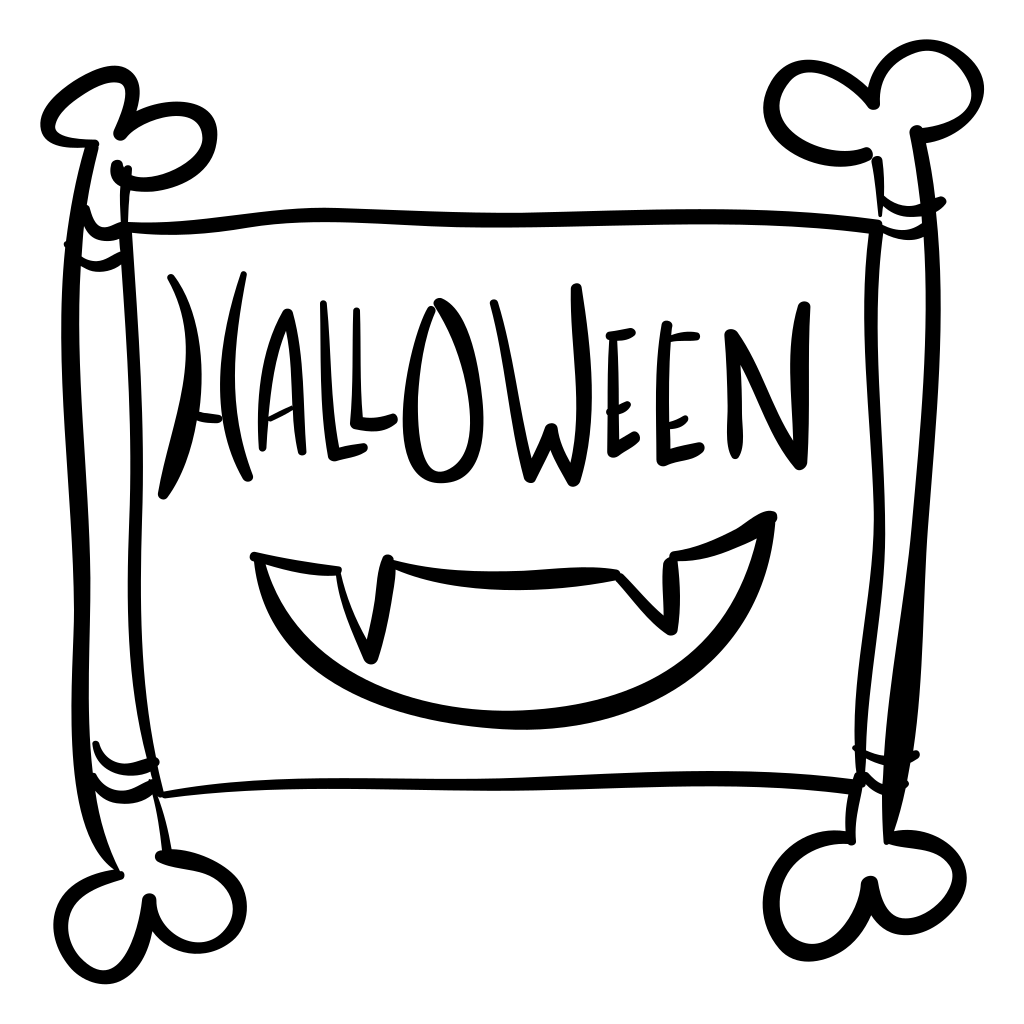 Halloween Signal With Bones