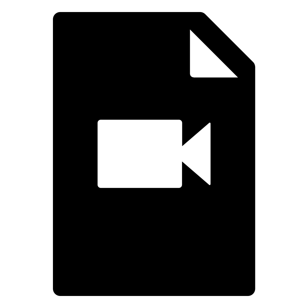 Video File Filled Sign