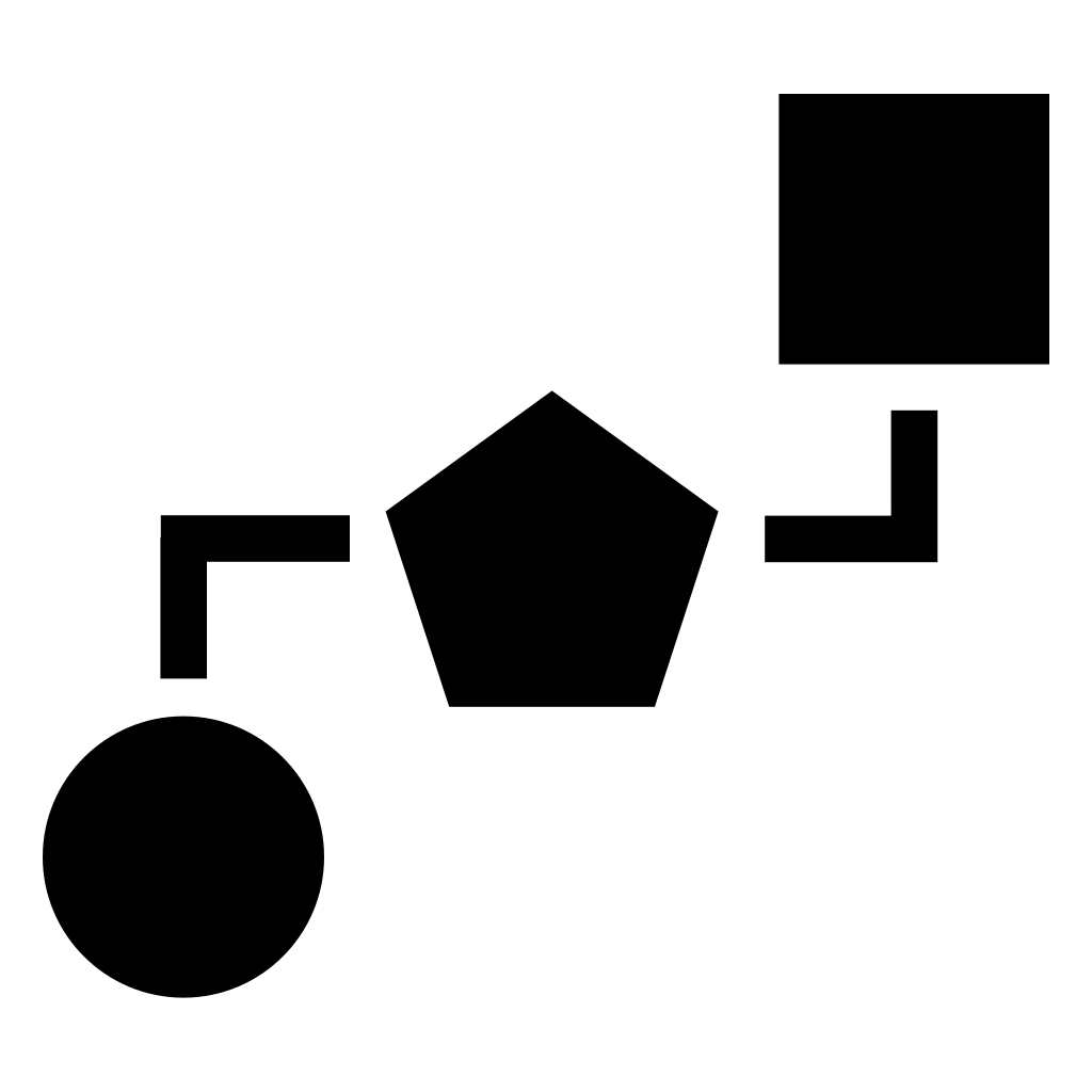 Block Scheme Of Three Geometrical Shapes