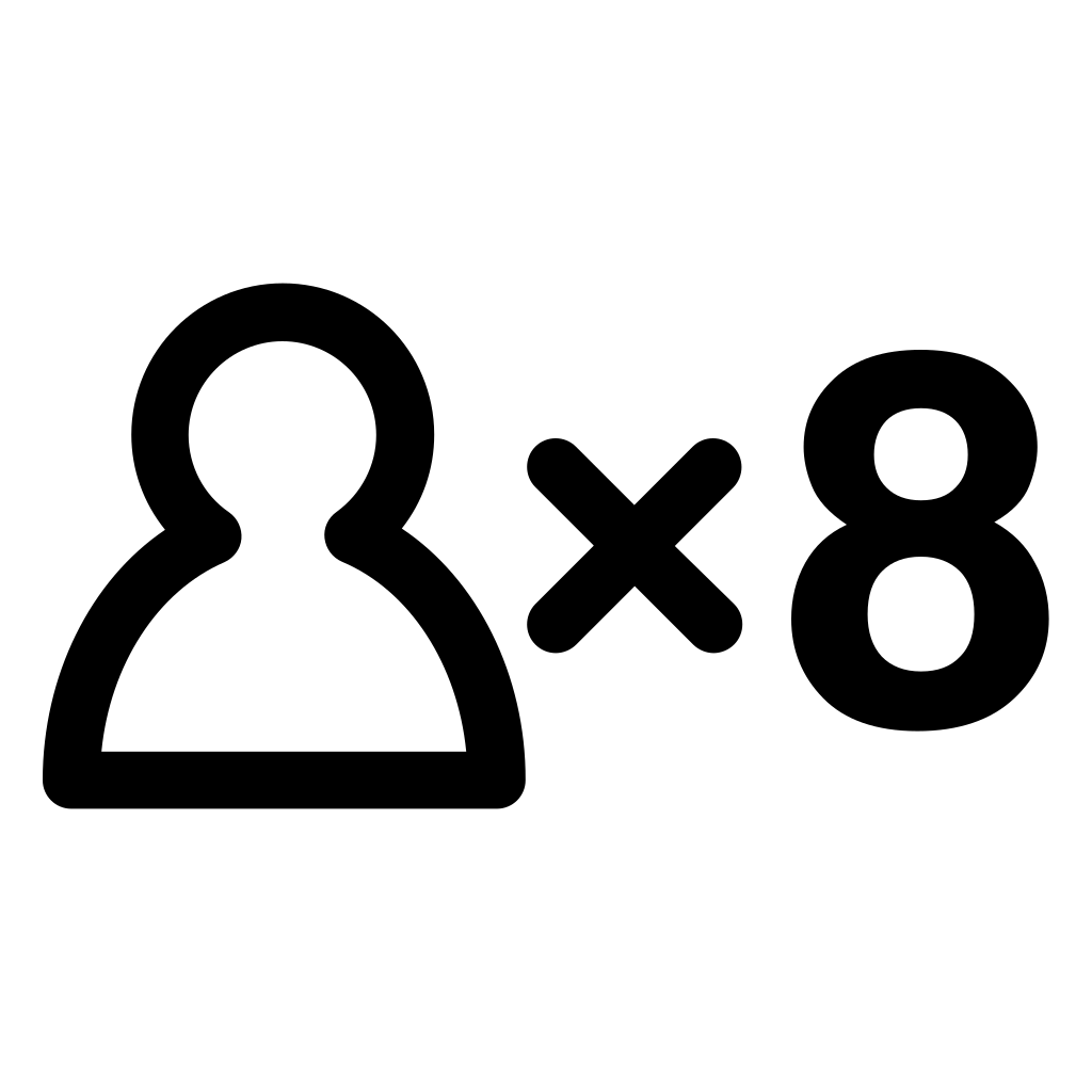 Eight Persons Symbol