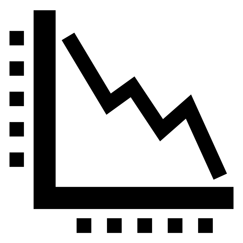 Descending Business Graphic Symbol
