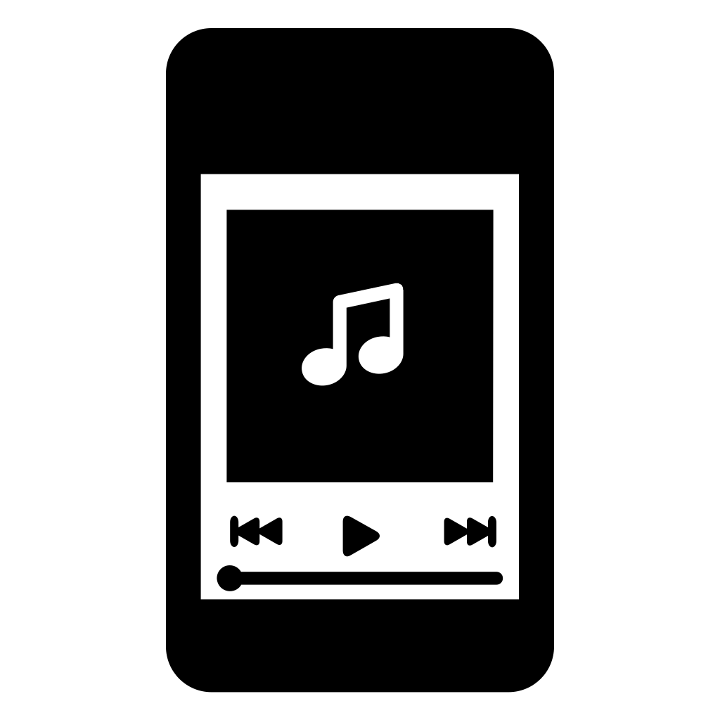 Music Player Logo Png Black  melanieausenegal