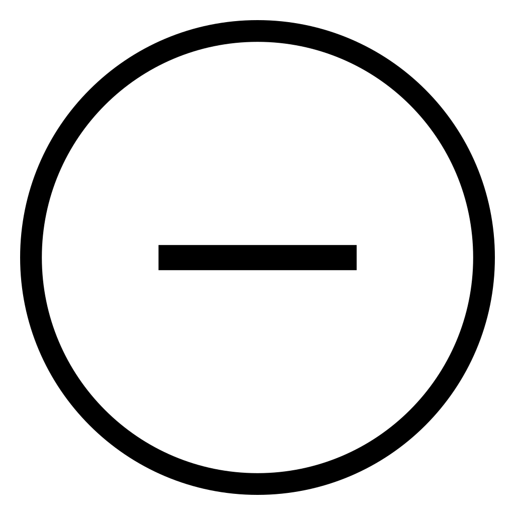 Minus Circle O