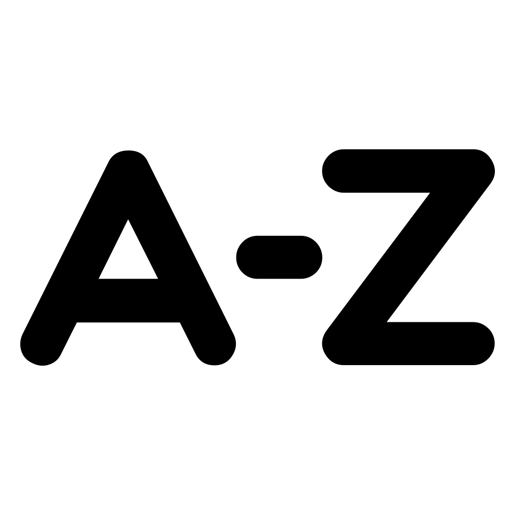 Sort Alphabetically