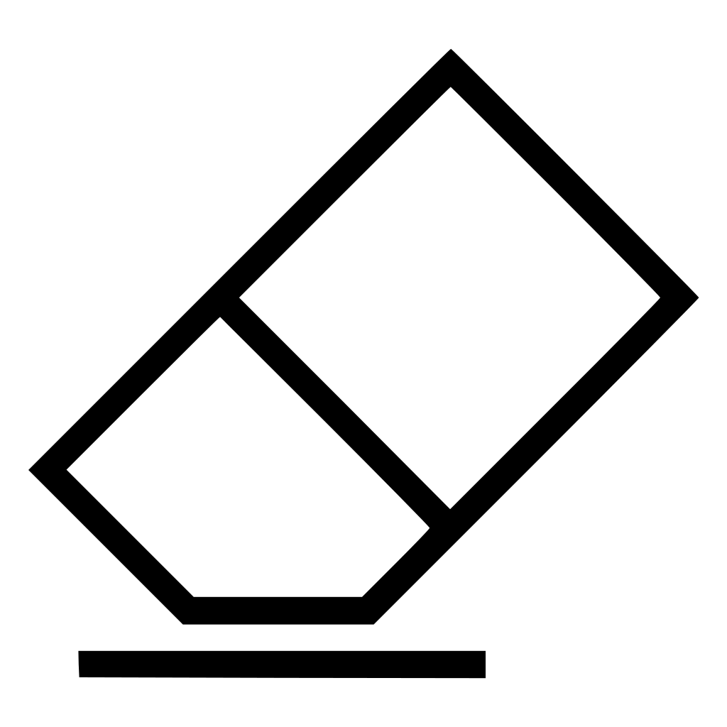 Eraser Clear Clean Tool Editor School