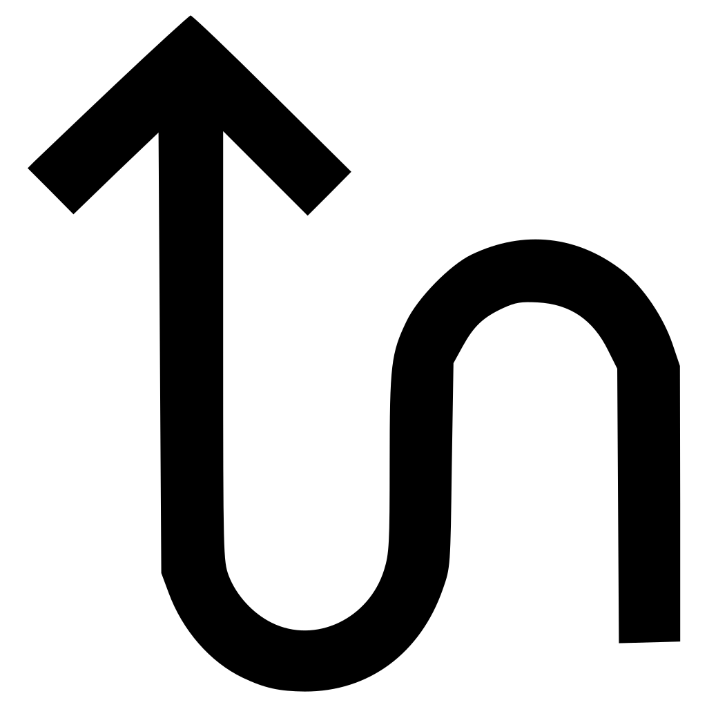Up Straight Zigzag Way Sign