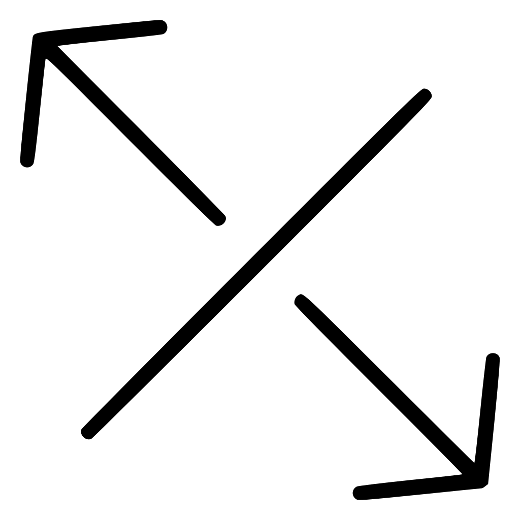 Arrows Up Left Down Right Line Seperating