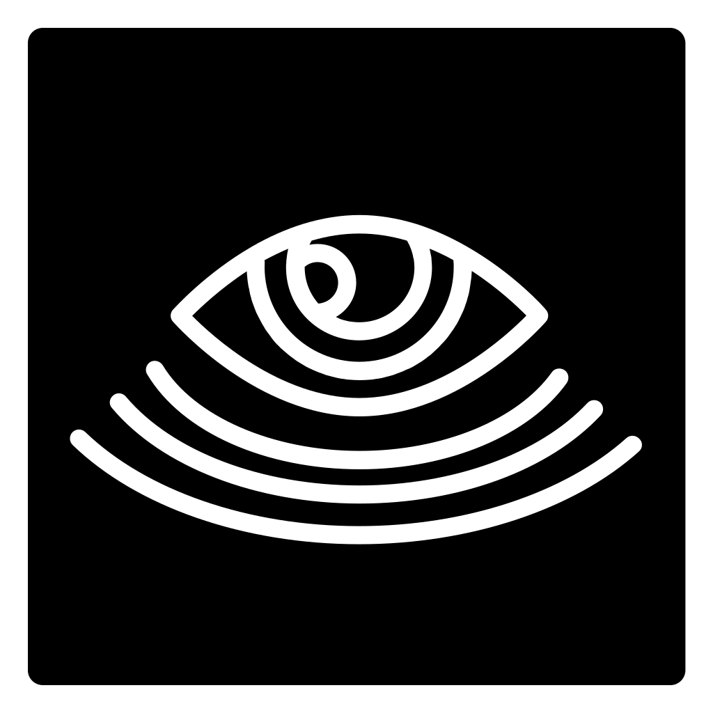 Surveillance Eye Symbol In A Square