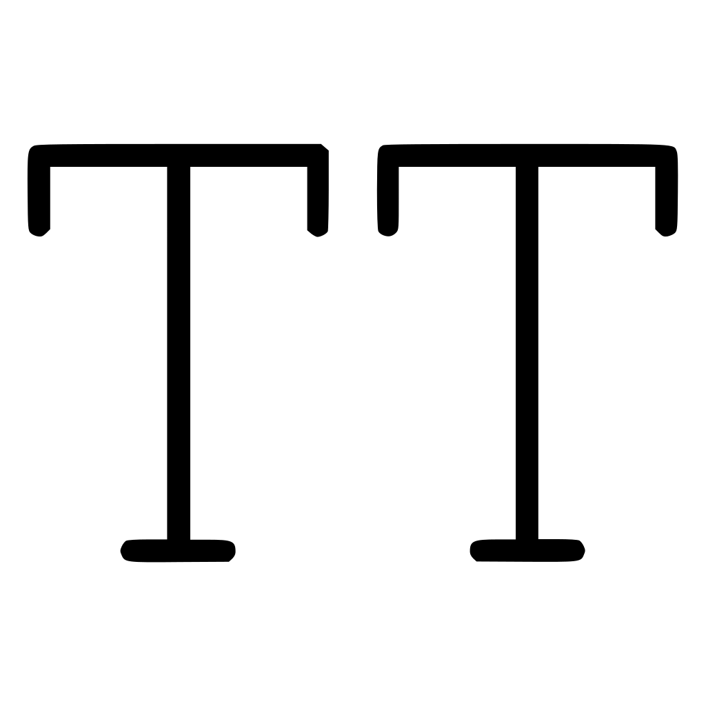 Text Format All Caps Font