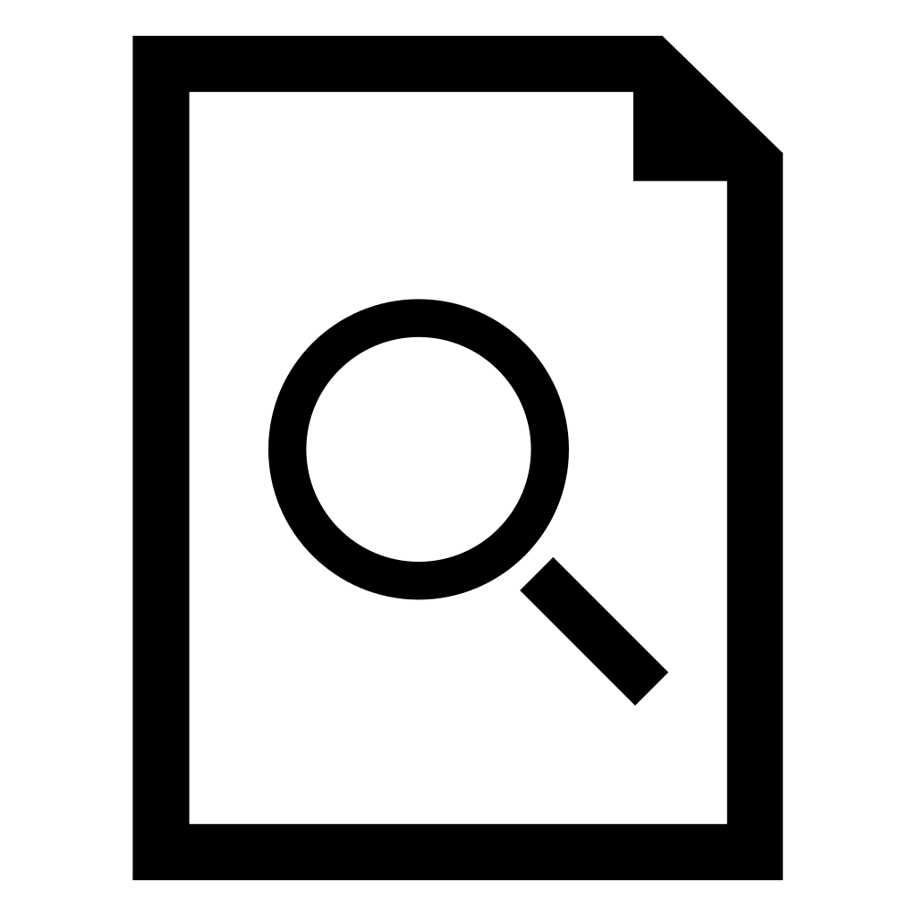 Document Search Symbol