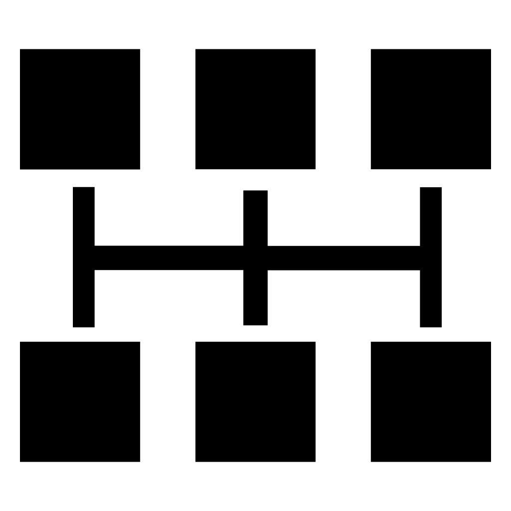 Six Black Squares Graphic