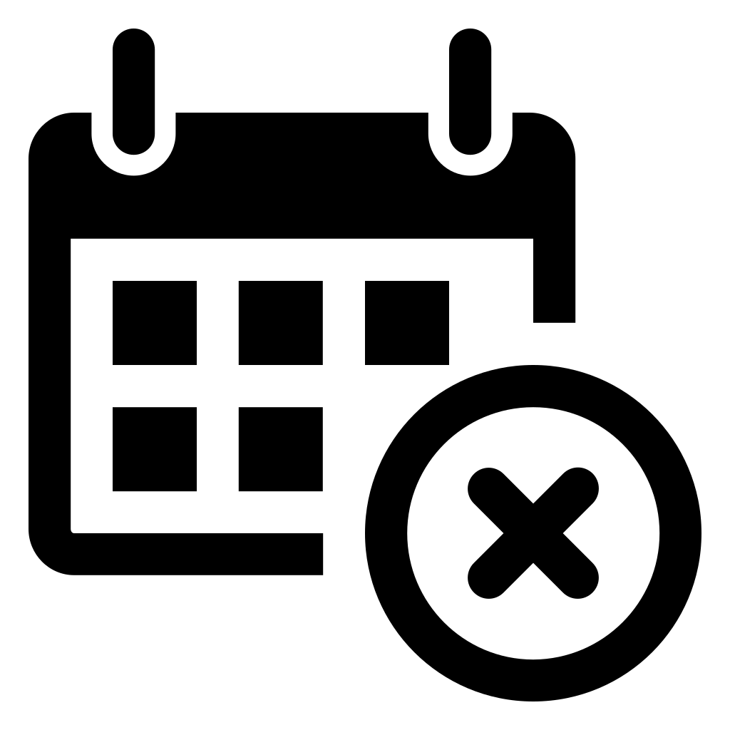 Calendar Delete Button