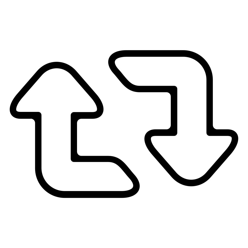 Arrows Couple Interface Symbol
