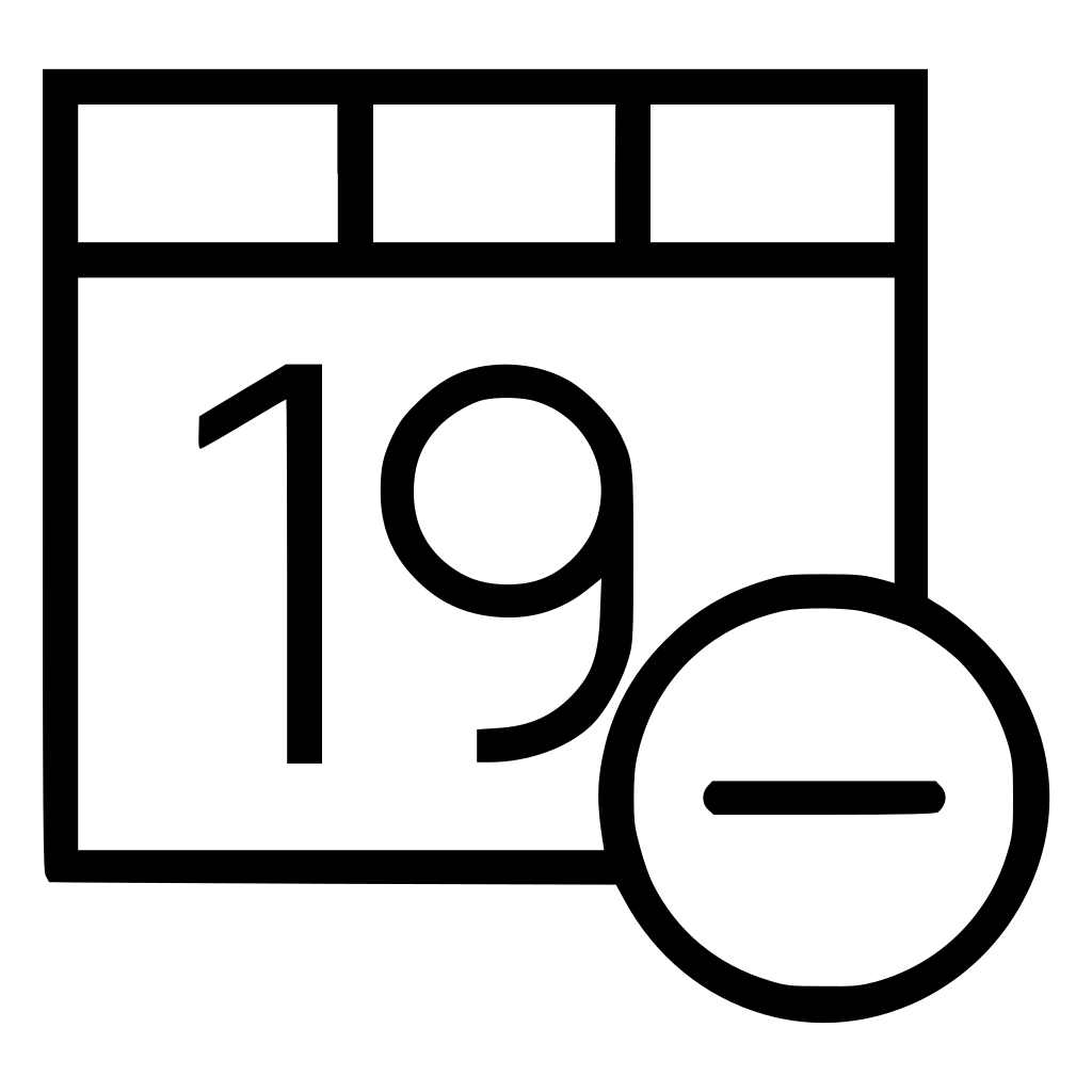 Substract Calendar