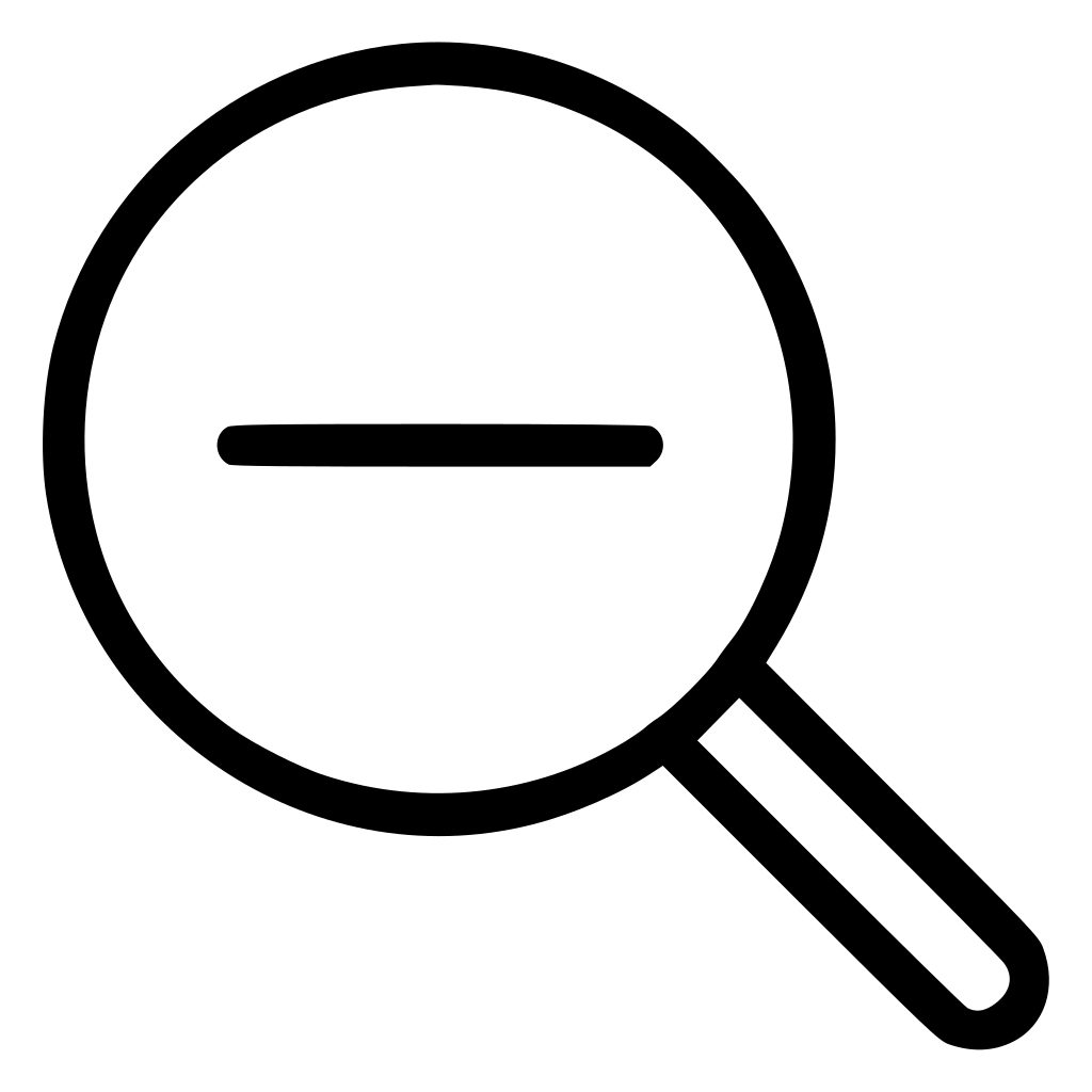 Zoom Out Magnify Minus