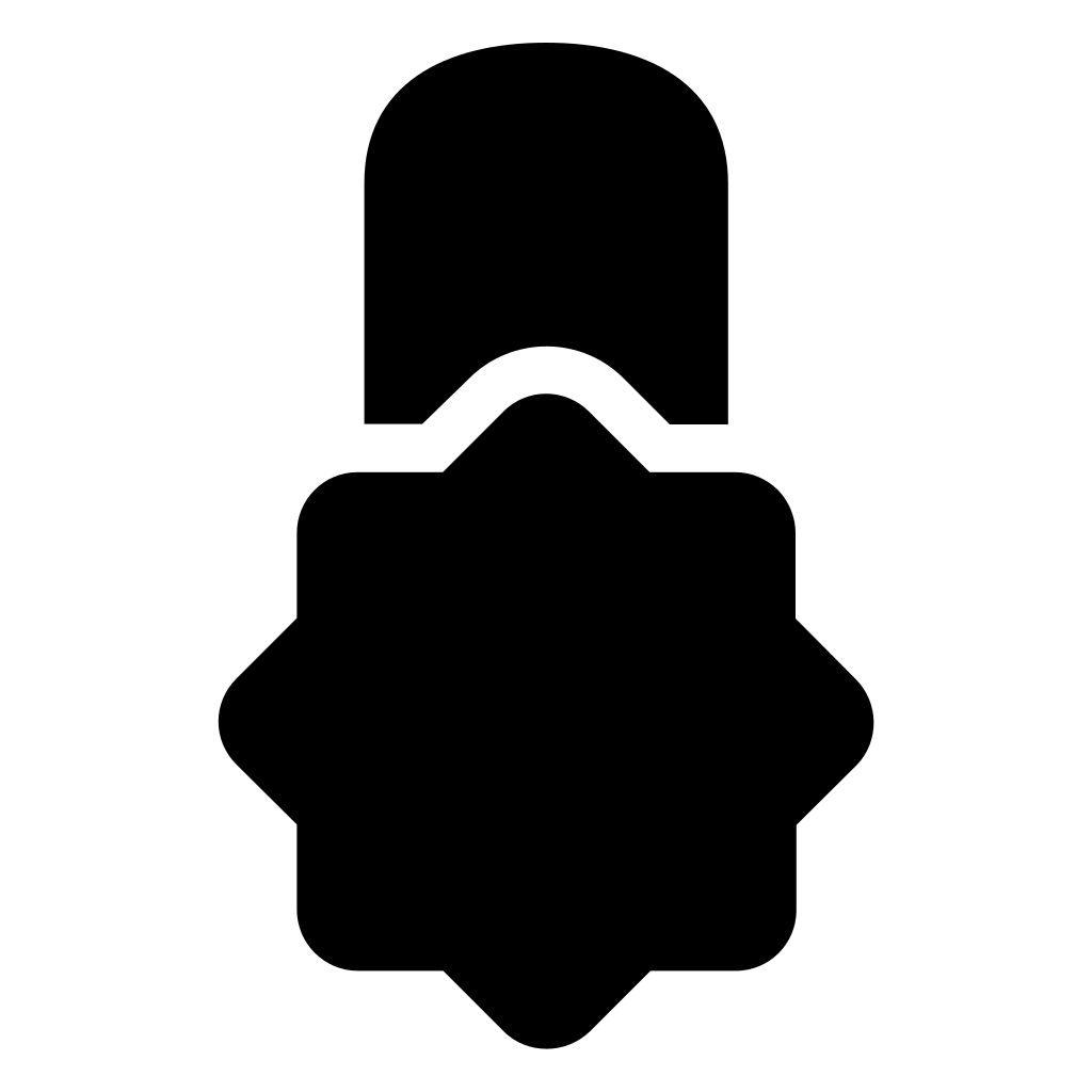 Star Tag Black Shape