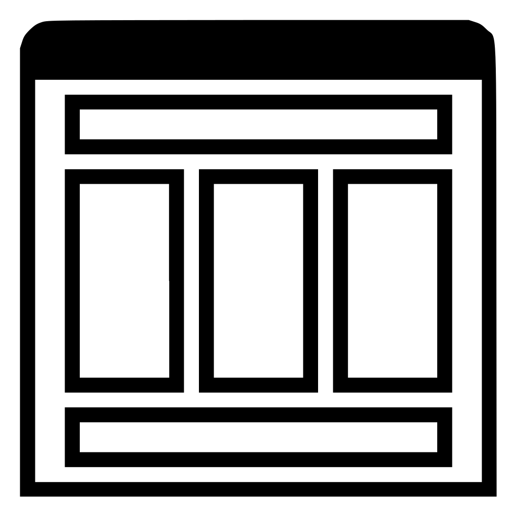 Header Footer Three Col