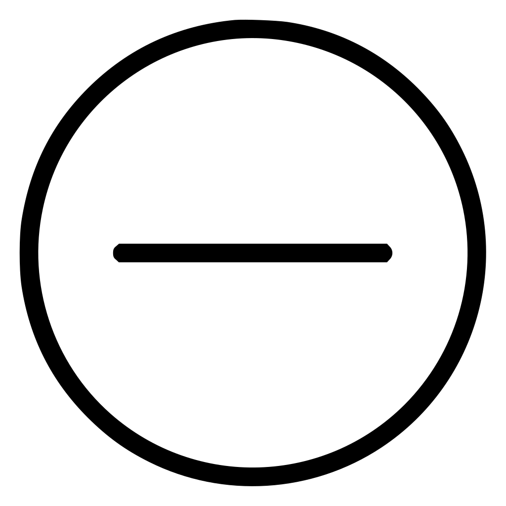Remove Delete Subtract Minus