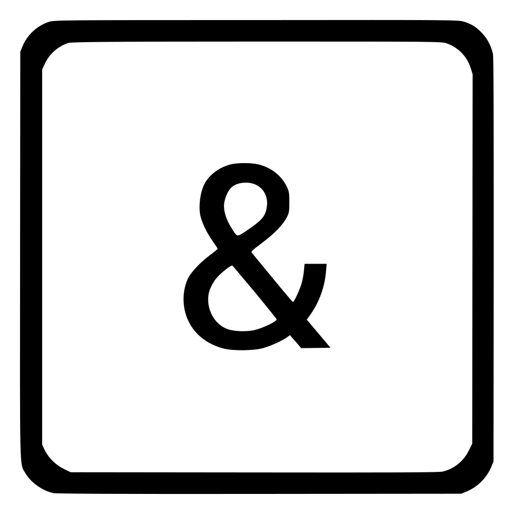 Ampersand Amp Latin Keyboard Element