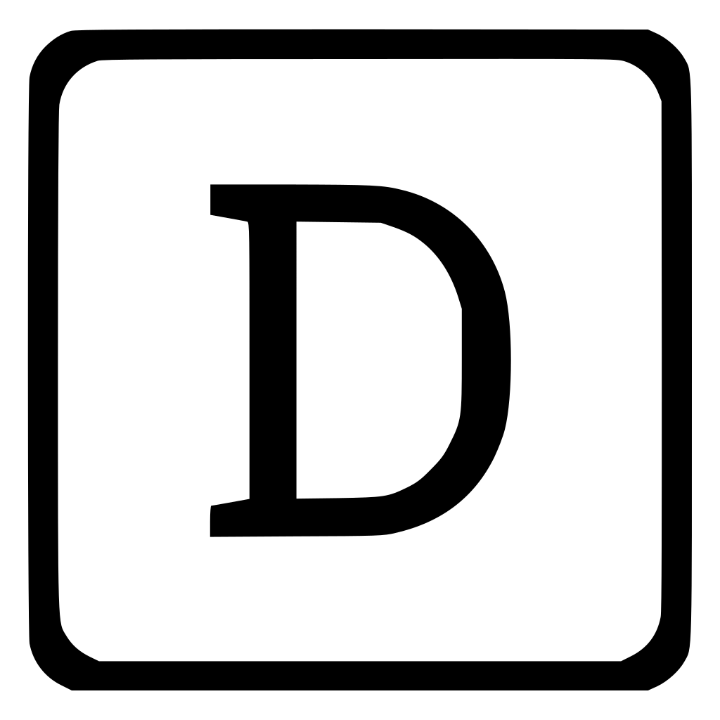 D Uppercase Latin Keyboard