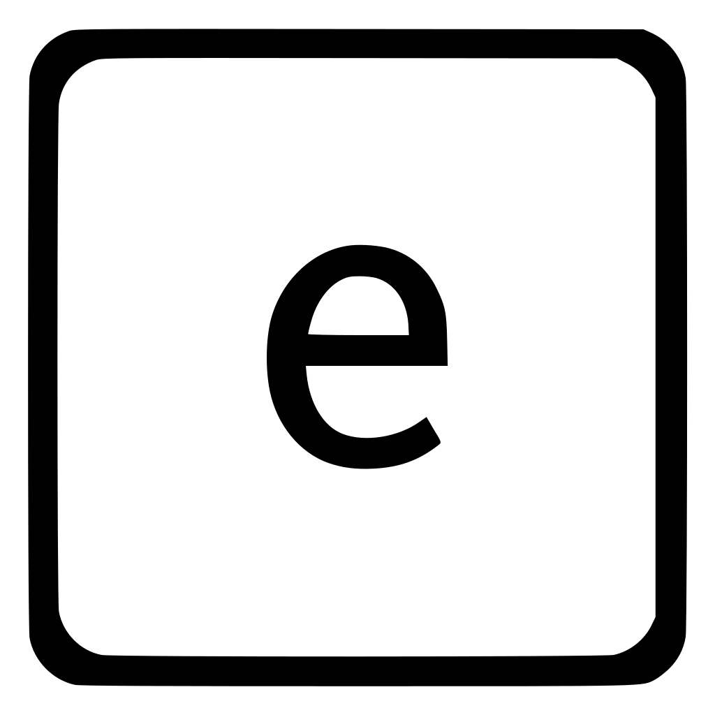 Lowcase E Latin Keyboard