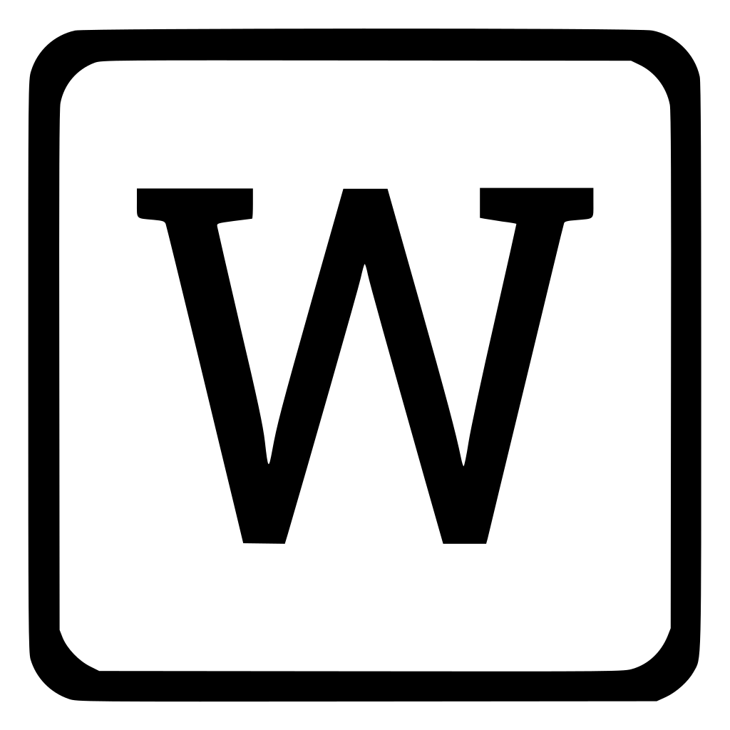 W Latin Keyboard Uppercase