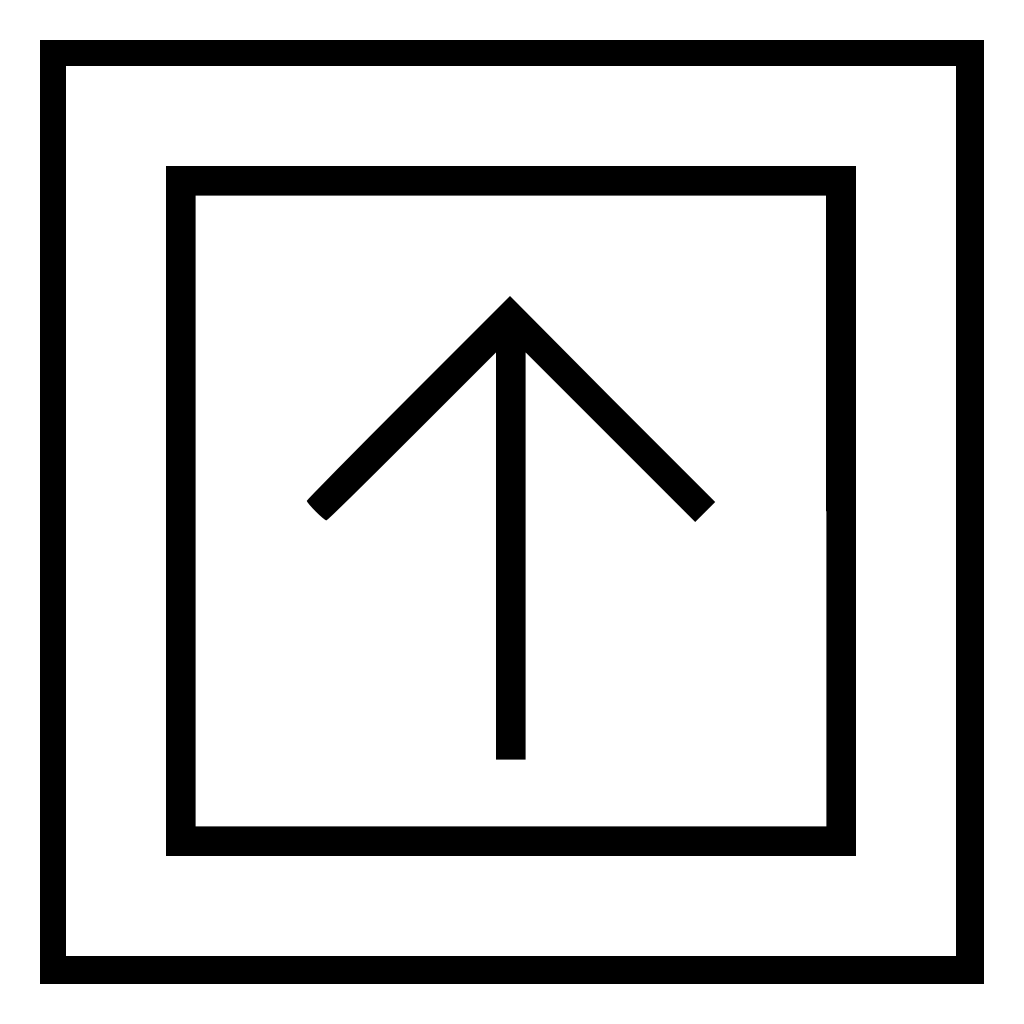 Up Arrow Pointer Inside