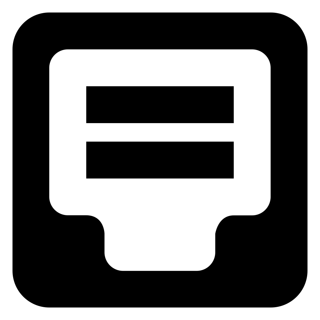 Tray With Text Papers Square Interface Symbol