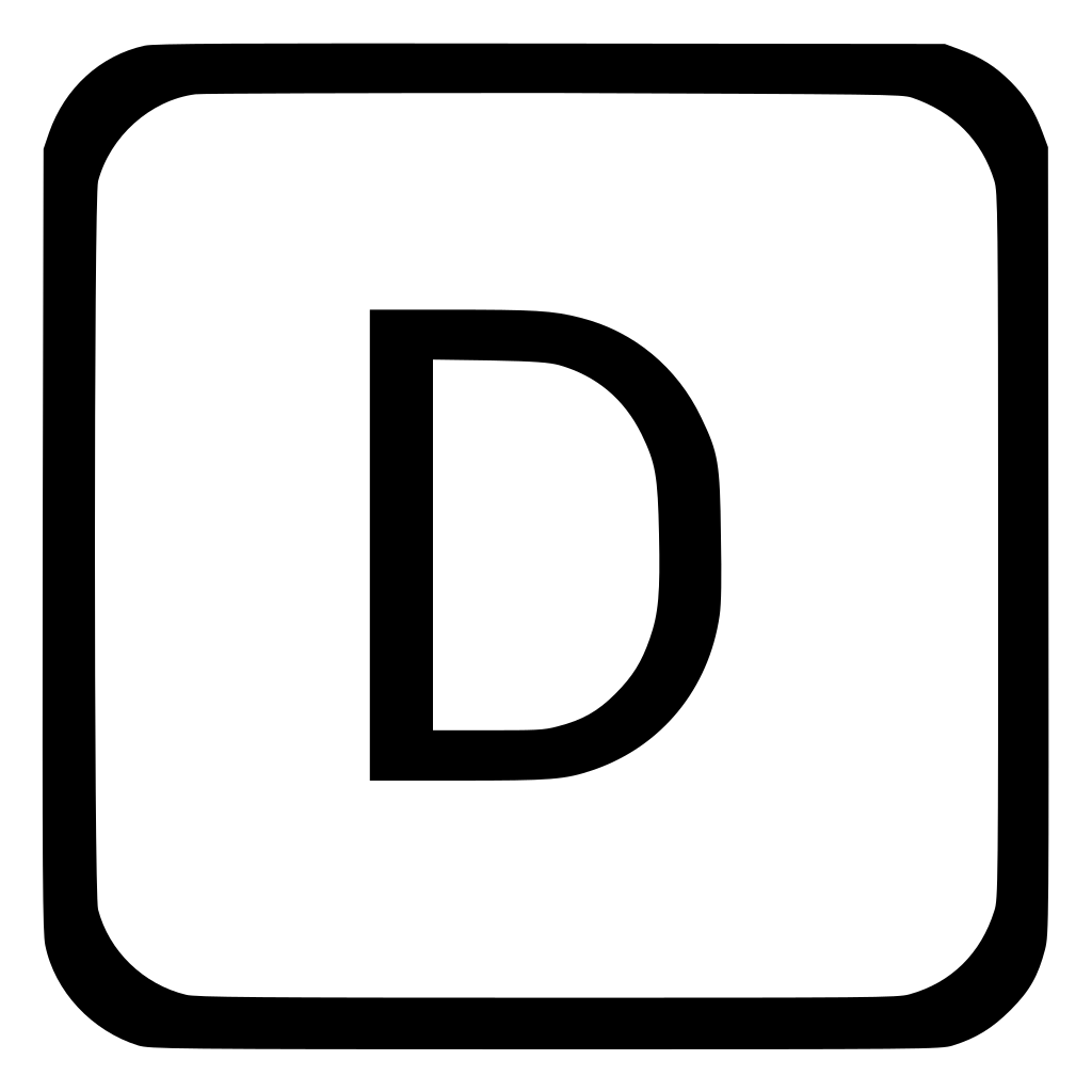 D Upper Case Key