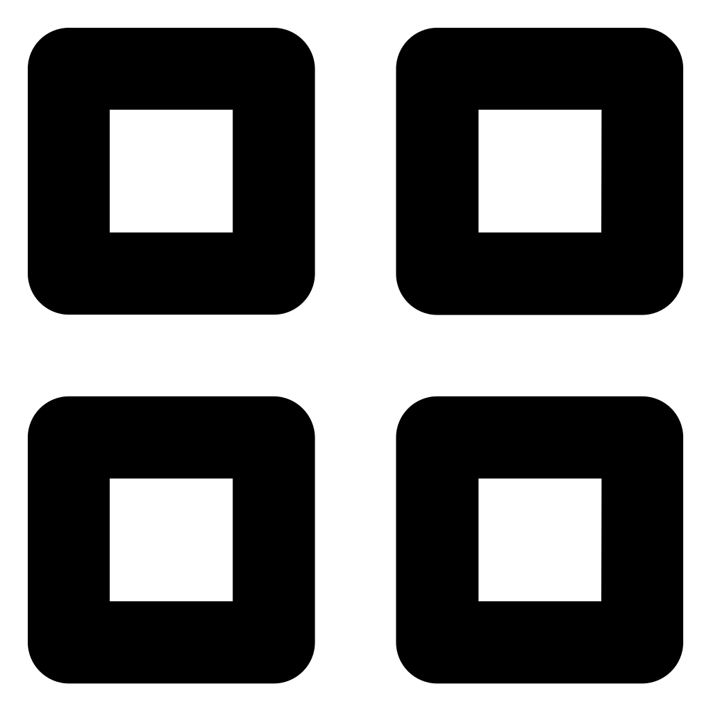 Visualization Option Button Of Four Squares