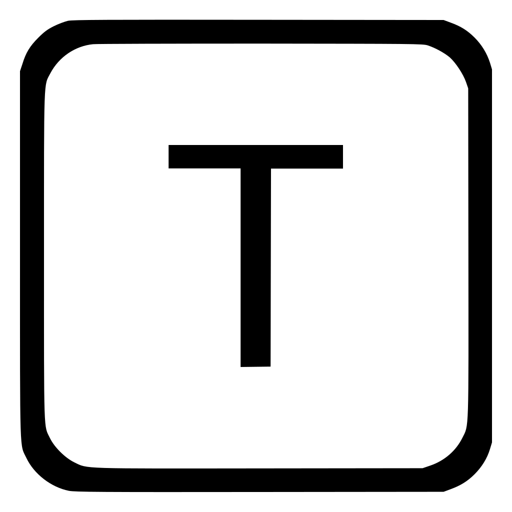 Key T Upper Case