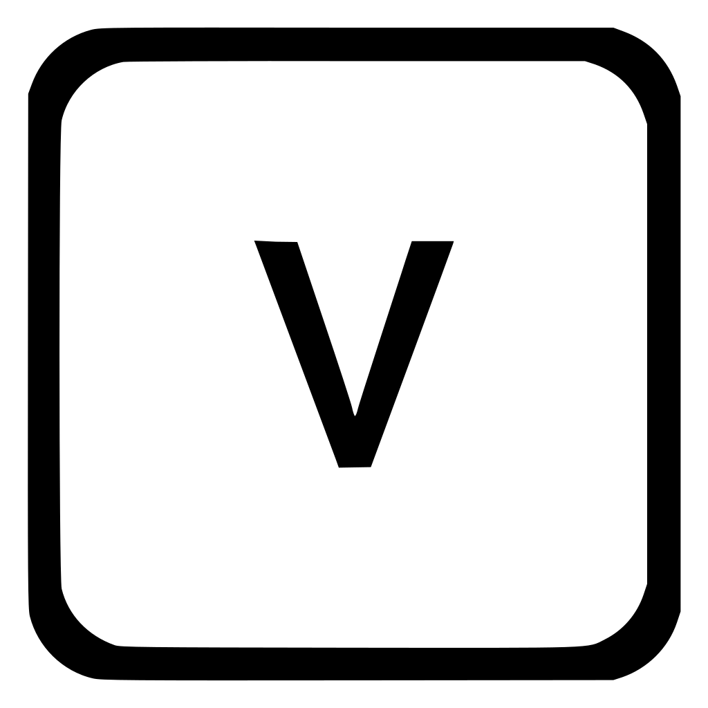 Key V Lower Case