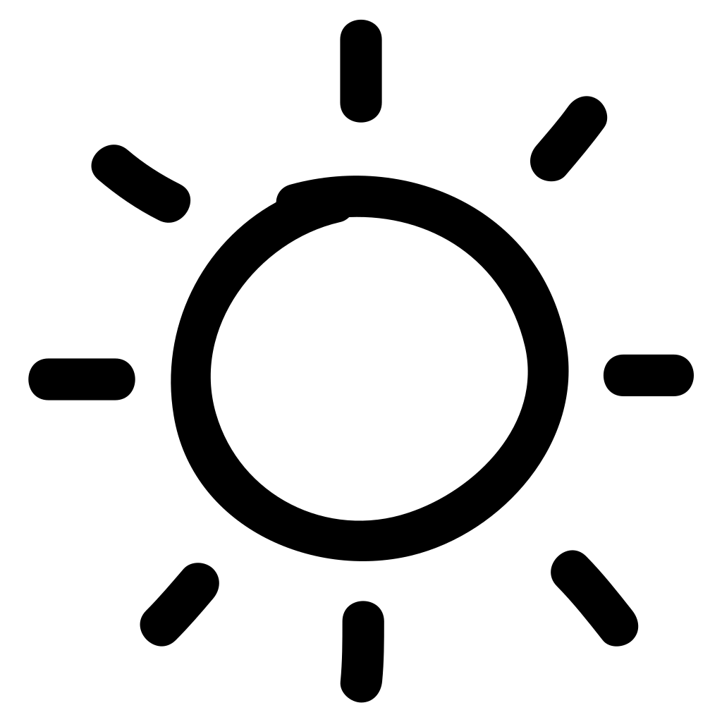 Bright Hand Drawn Interface Symbol Outline