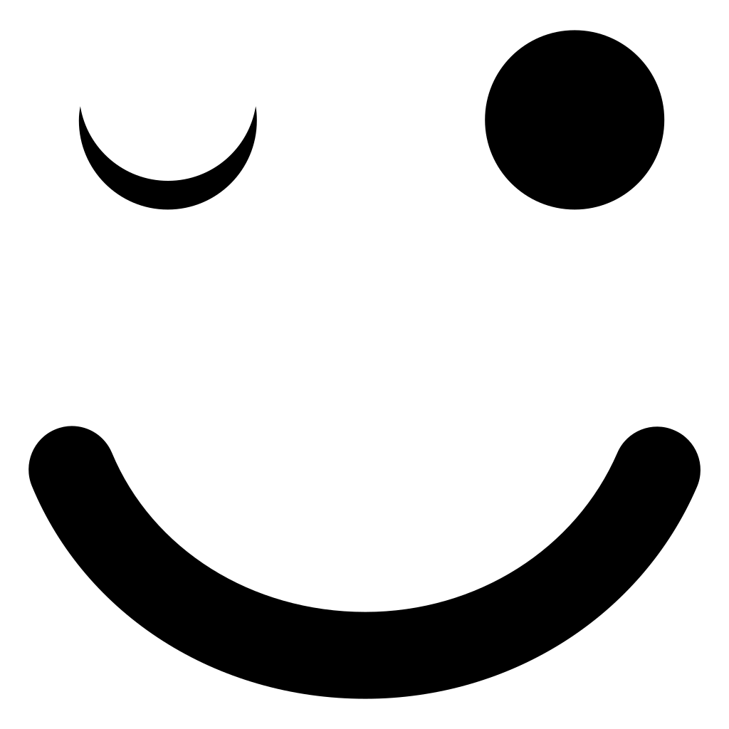 Wink Emoticon Of Rounded Square Face