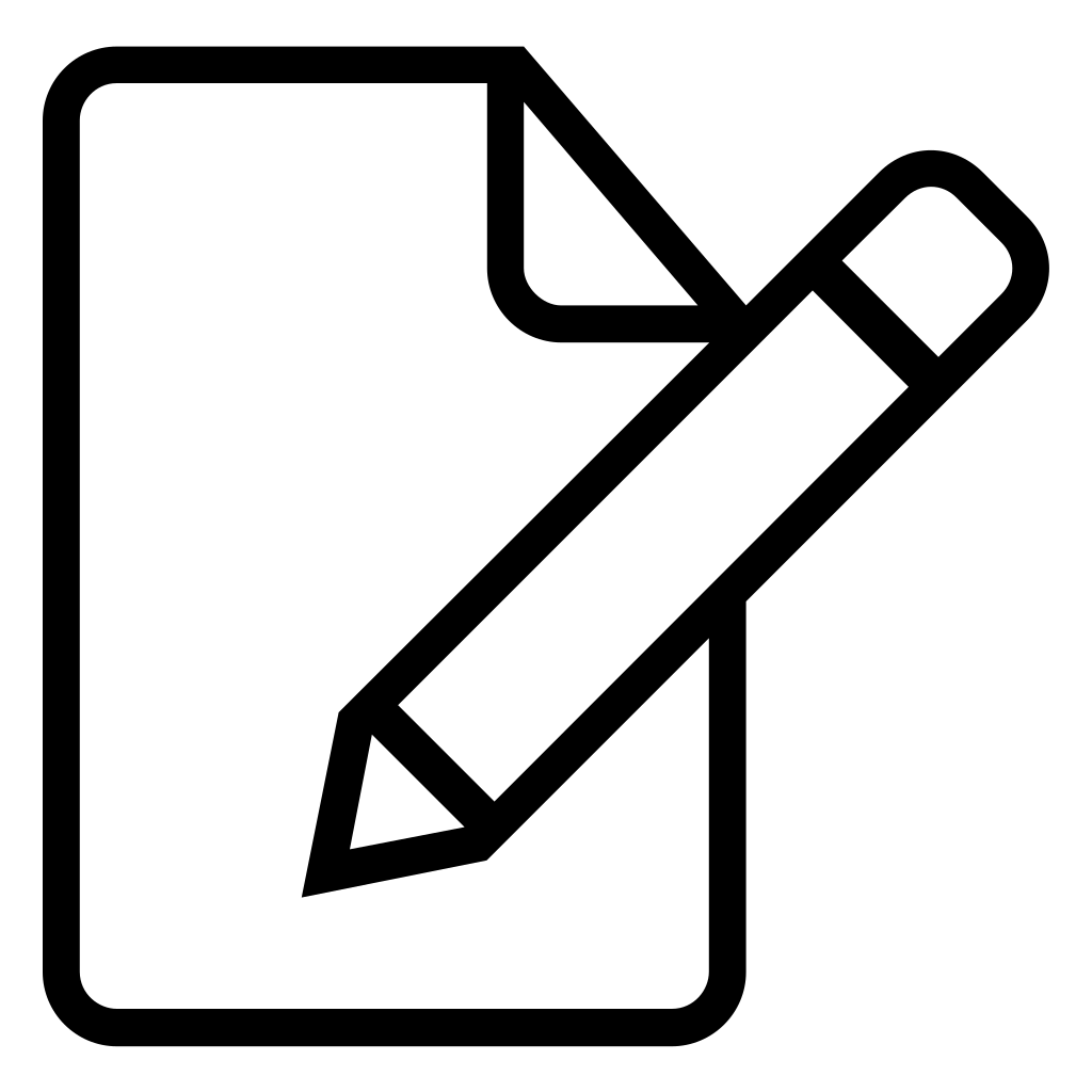 Edit A Document Interface Symbol Of Stroke