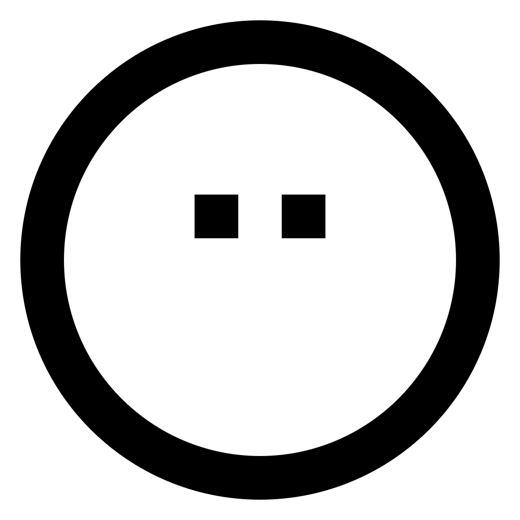 Pause Circular Button Symbol